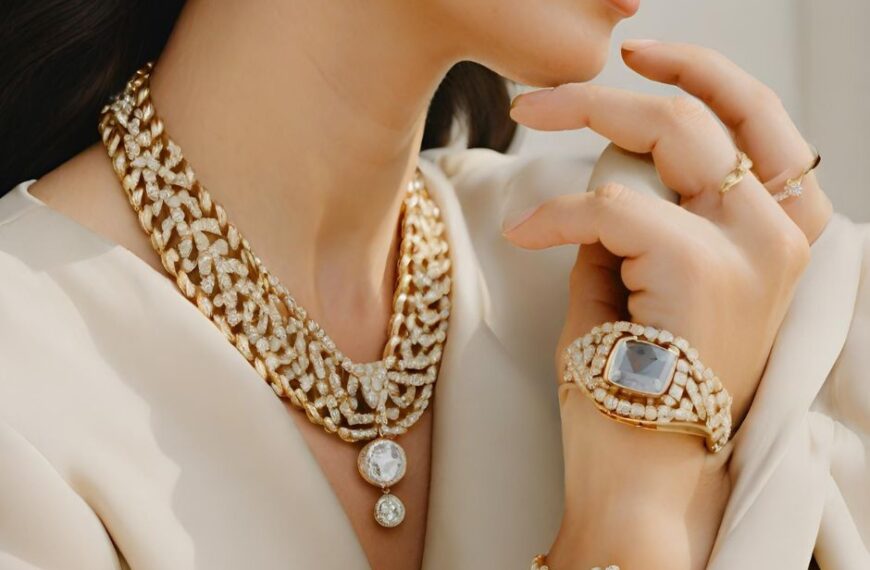 A beautiful Luxury Jewellery potraying woman